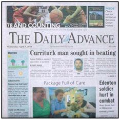 Sun and clouds mixed. . Elizabeth city daily advance